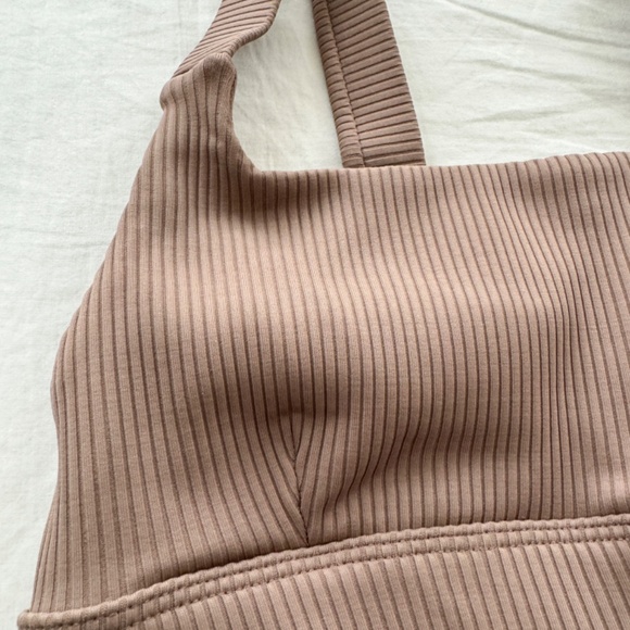 LOSANO Renew Rib Square Neck Bra Pine Bark XS - Picture 3 of 5